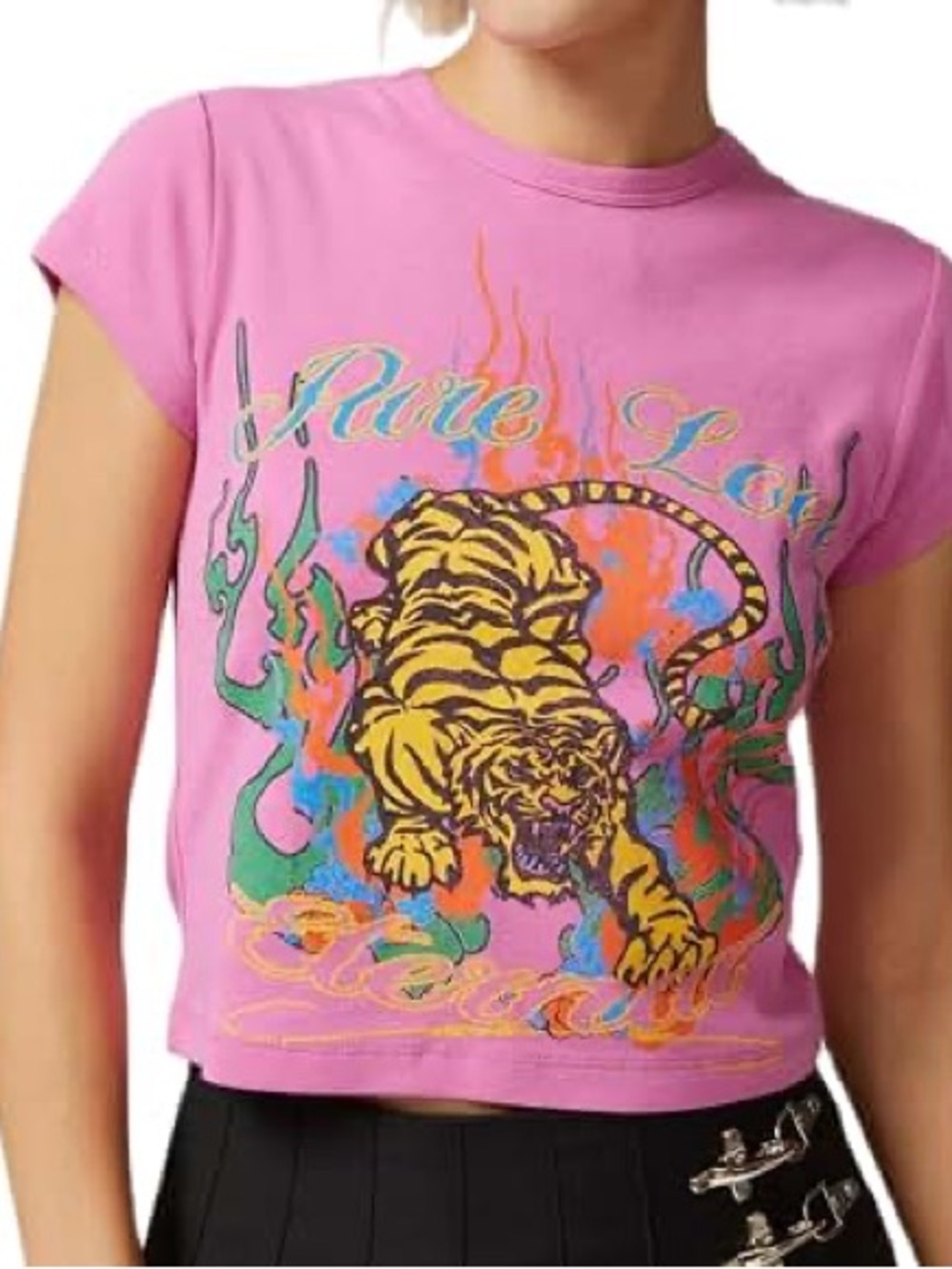 Urban Outfitters Pure Love Pink Tiger Tee